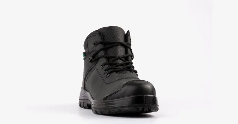 Zapatos de seguridad Omega Negro de cuero con Puntera de Komposite