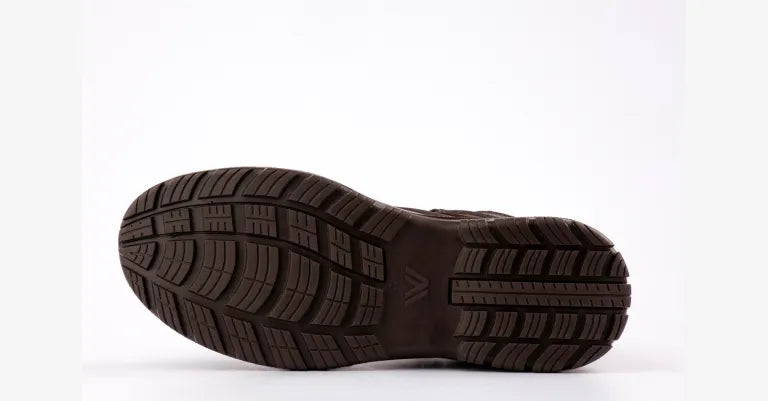 Zapatos De Seguridad Omega Chocolate De Cuero Con Puntera De Composite