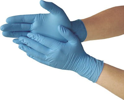 Caja con 100 Guantes Desechables De Nitrilo Con Dedos Texturizados Marca Ansell Edge