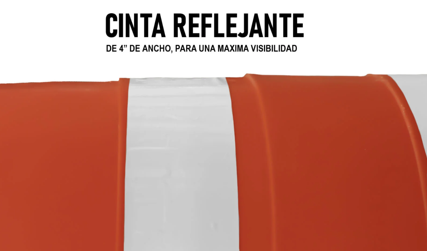 Barril Vial Trafitambo Marca Lica Con 2 Reflejantes