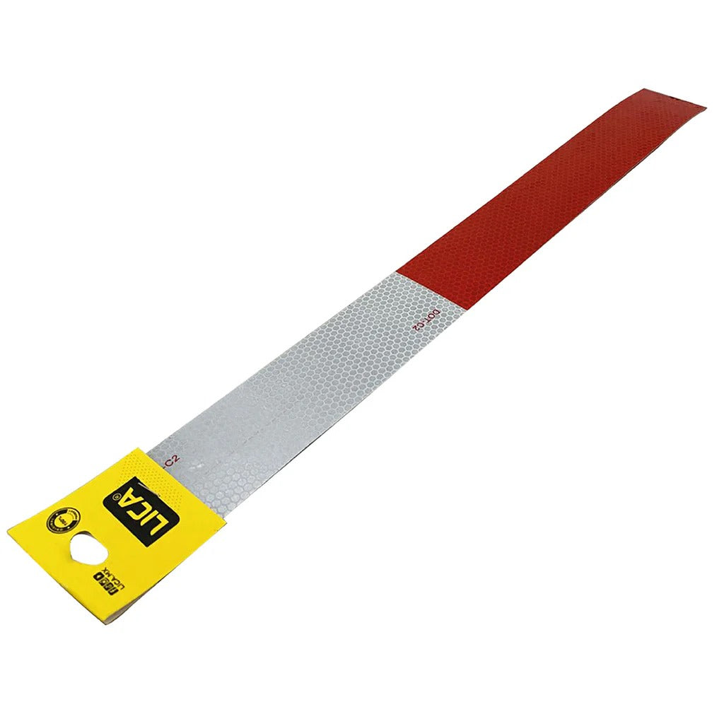 Cinta Delimitadora Roja y Plateada De 45cm