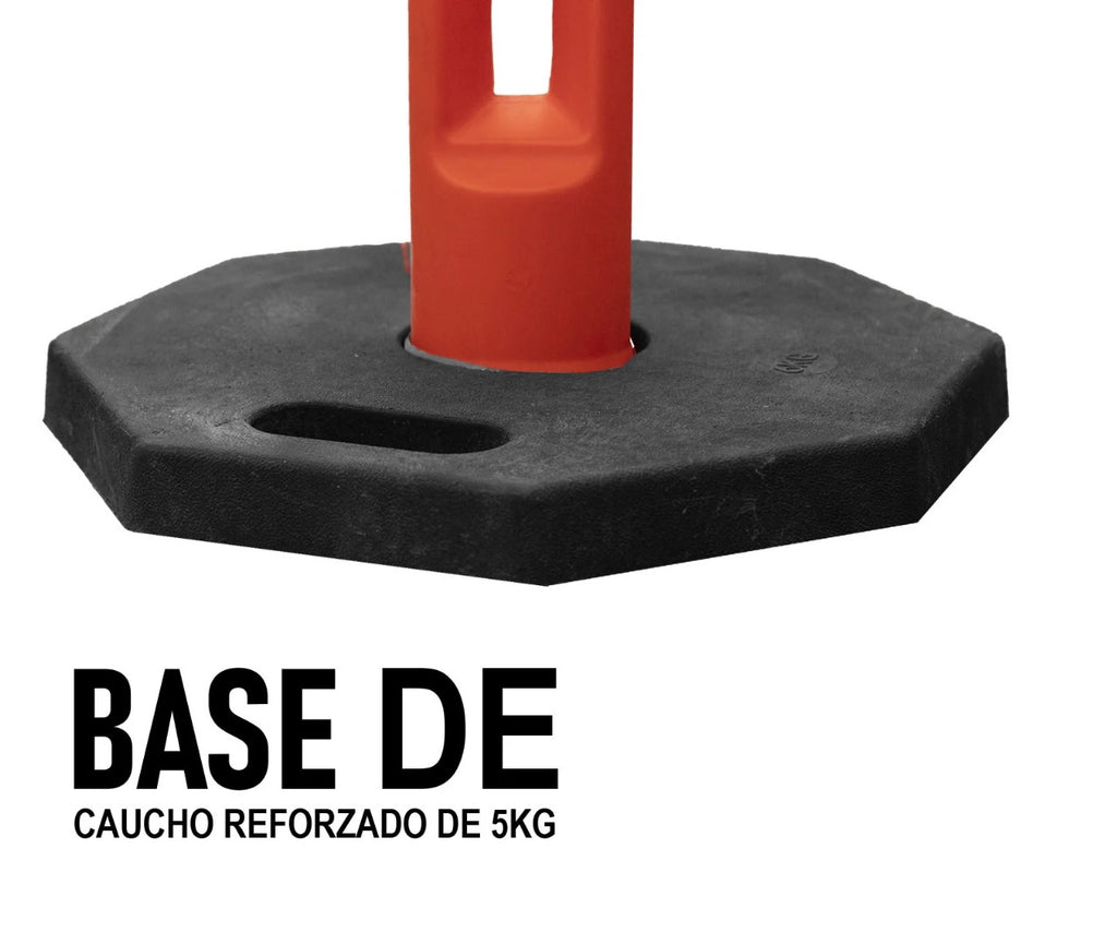 Poste Delimitador Con Reflejantes Marca LICA Incluye Base