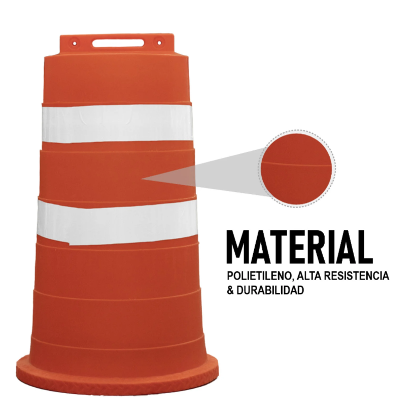 Barril Vial Trafitambo Marca Lica Con 2 Reflejantes