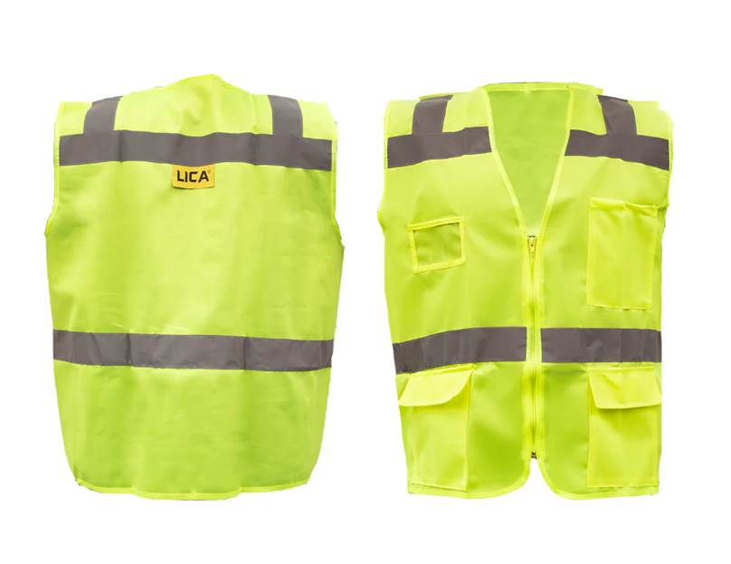Chaleco Rescatista Amarillo Modelo CLR-4001 Marca LICA
